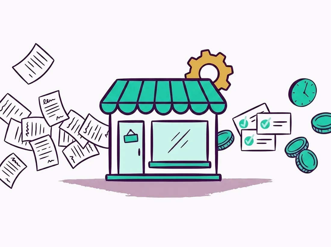 Entreprise où la paperasse entre et ressort en tâches réglées, temps et argent gagnés