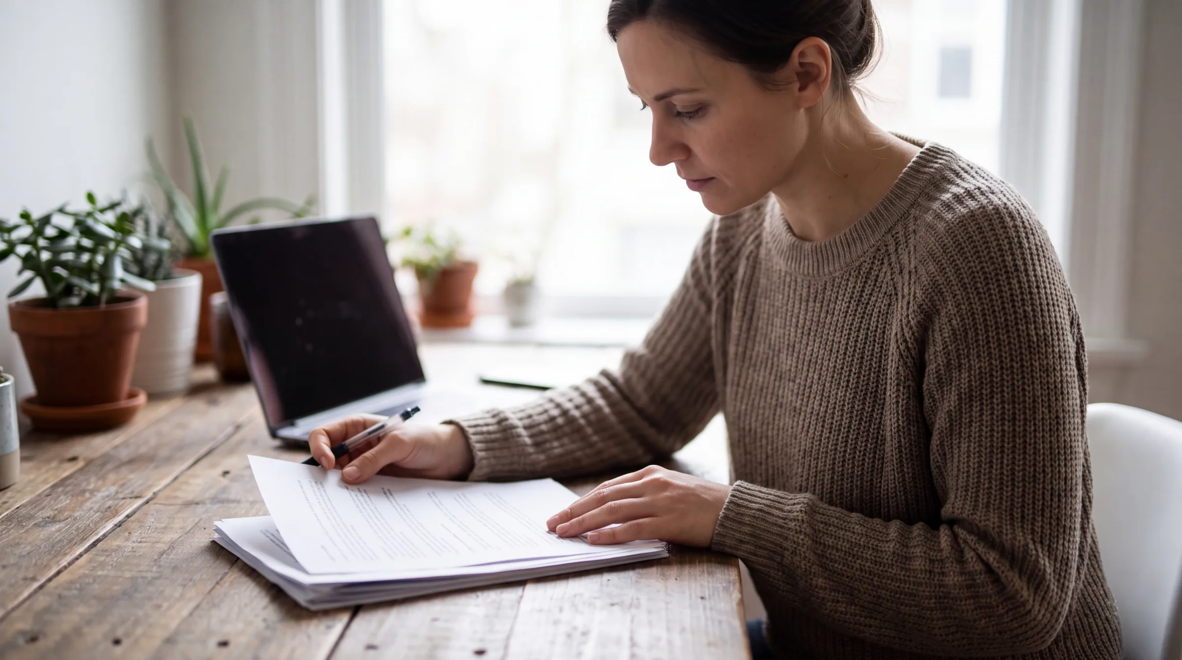 Vendeur qui consulte sa liste de contacts pour automatiser sa prospection