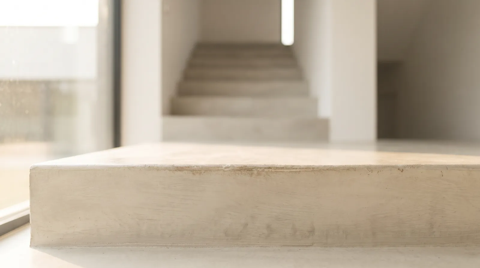 Première marche d'un escalier épuré, l'image du principe commencer petit