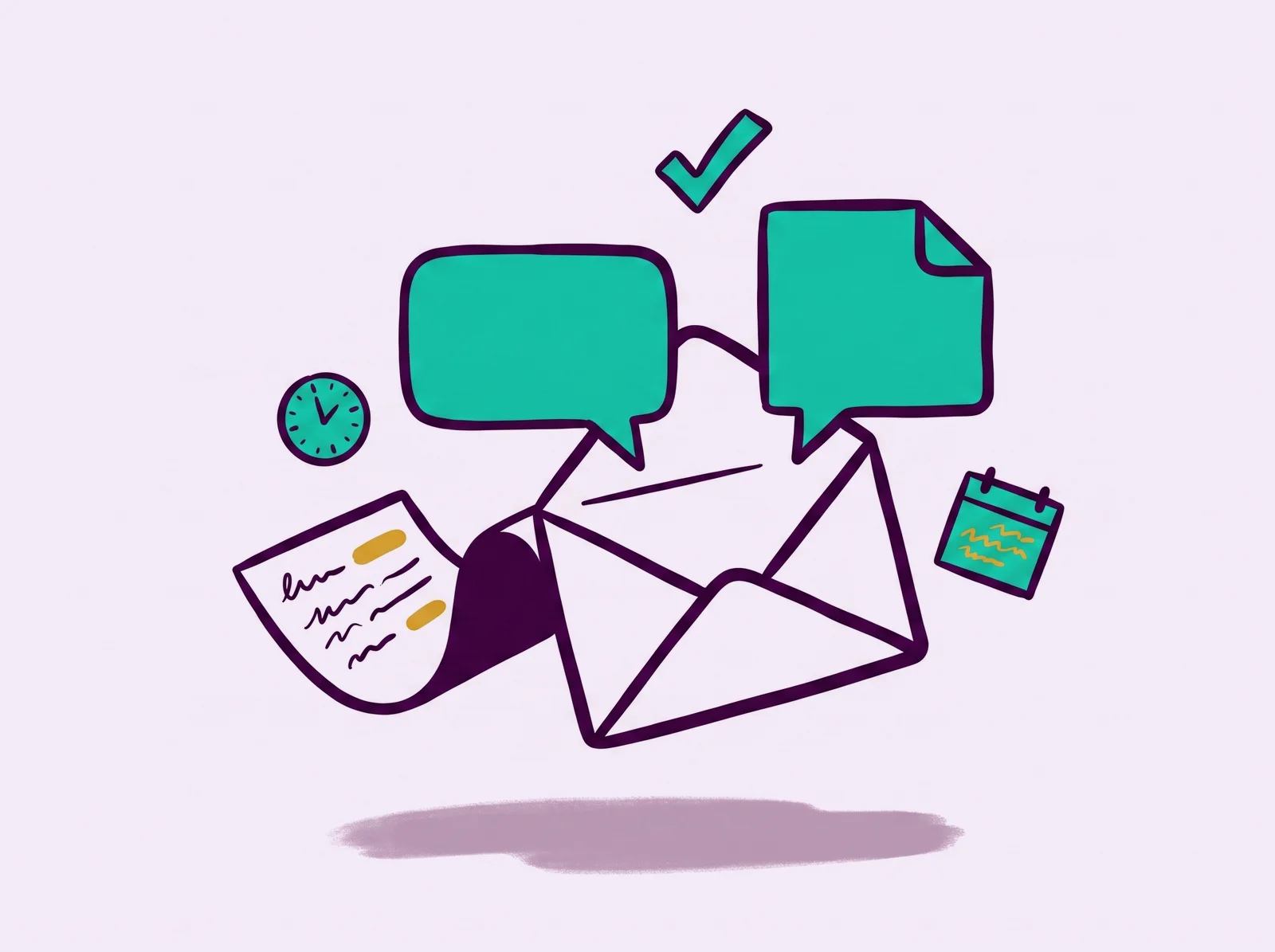 Une note sur un contact transformée en deux messages de relance, SMS et email